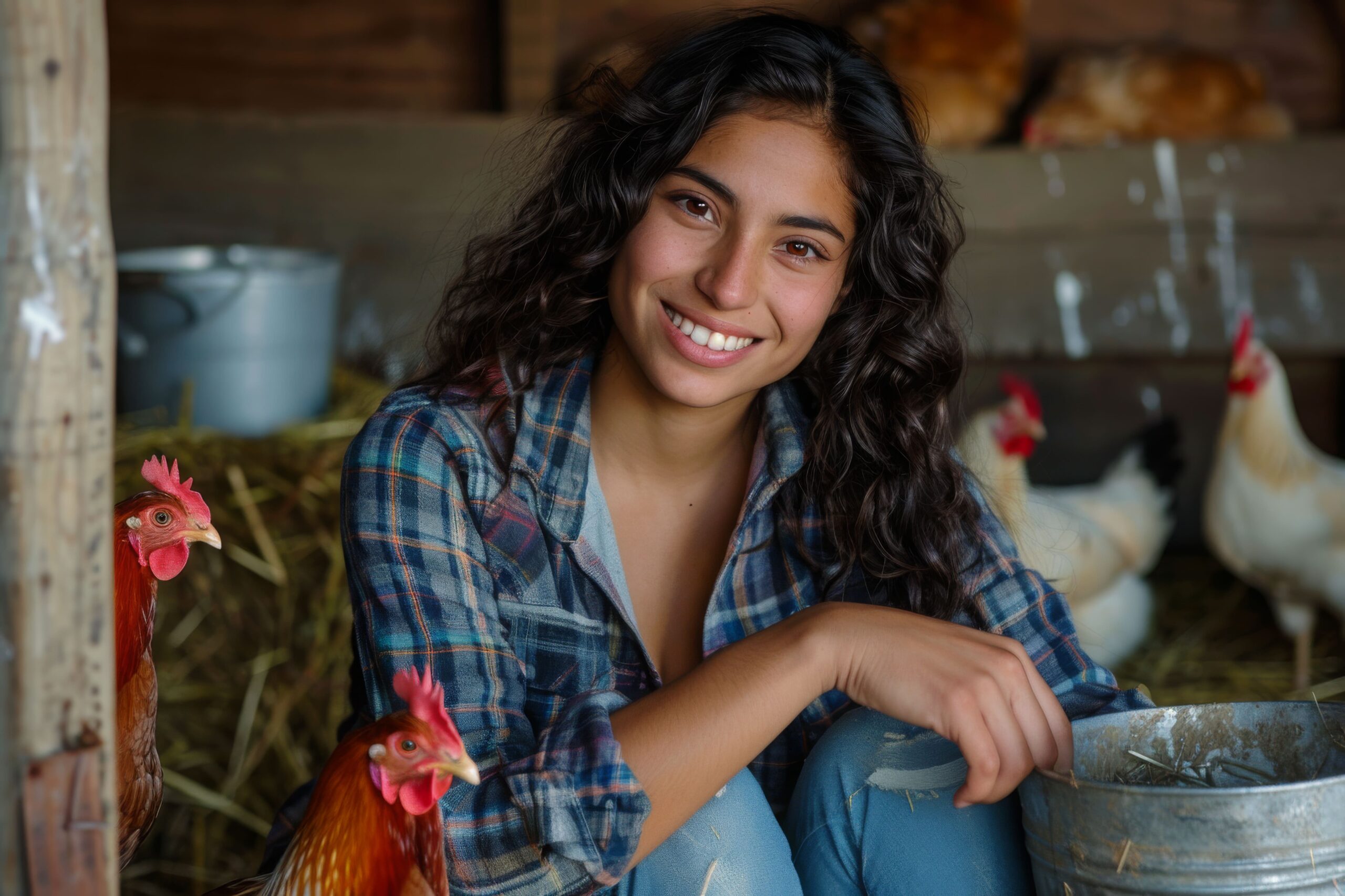 chicken-farm-scene-with-poultry-people